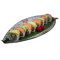 Salmón aguacate con queso